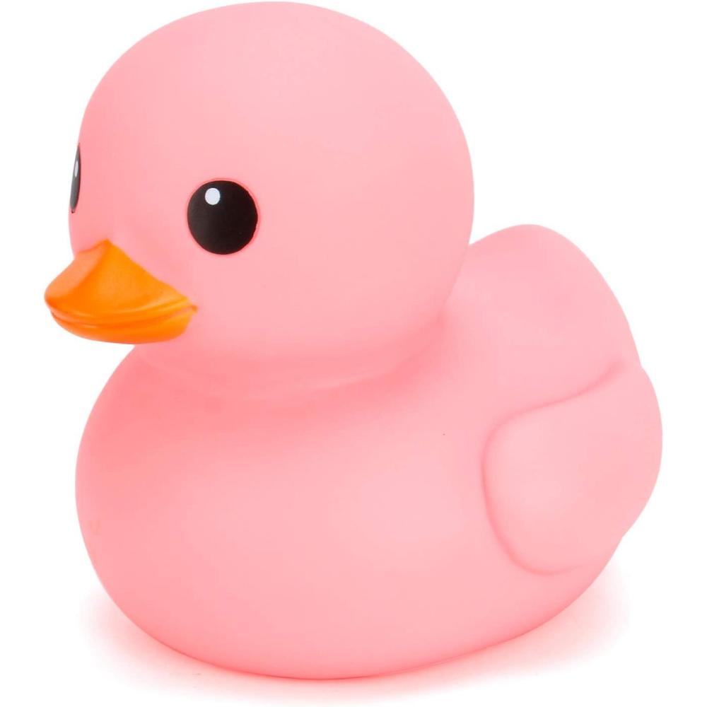 imageXL Jumbo Large Rubber Duck Bath Toy  No Hole Giant Duck Waterproof Big Duckie Baby Shower Water Toy Without Hole for Kids Home Decor Party Gift 8Inches YellowPink