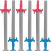 imageLiberty Imports 6 PCS Giant Foam Swords Large 11 Scale Strong Toy Weapons Kids Medieval Warrior Knights Pretend Play Safe Fighting Set  Red vs Blue 30 Inches