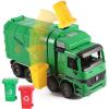 imageLiberty Imports Kids 14quot Garbage Truck Toy Large Friction Powered Sanitation Waste Management Truck Play Vehicle with Side Loading and Back Dump
