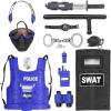 imageUltimate AllinOne Kids Police Role Play Toy Kit  15Piece Policeman Pretend Play Set for Kids  SWAT Accessories for Dress Up Costumes  Badge Shield Vest Handcuffs Included