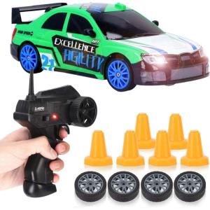 Liberty Imports RC Drift Car 1/24 2.4GHz 4WD Remote Control Sport Racing On-Road Vehicle with LED Light, Batteries and Drift Tires (Style 7)(Style 3)