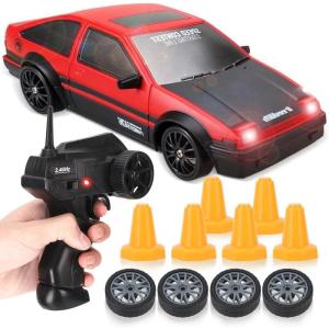 Liberty Imports RC Drift Car 1/24 2.4GHz 4WD Remote Control Sport Racing On-Road Vehicle with LED Light, Batteries and Drift Tires (Style 7)(Style 5)