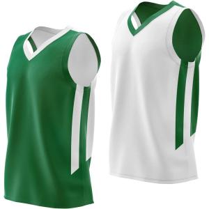 Liberty Imports Reversible Men’s Mesh Athletic Basketball Jersey Single for Team Scrimmage(Green/White)