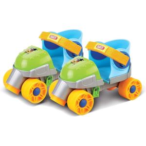 My First Skates – Adjustable Easy Training Inline Roller Skate, Quad-Style 4-Wheel Skates for Beginners, Kids, Toddlers, and Children(Green)