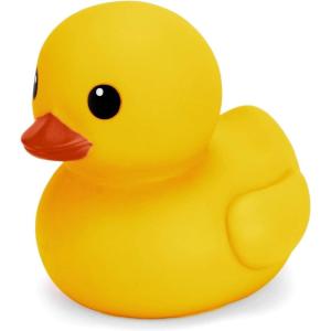 XL Jumbo Large Rubber Duck Bath Toy – No Hole Giant Duck, Waterproof Big Duckie Baby Shower Water Toy Without Hole for Kids Home, Decor, Party Gift 8-Inches (Yellow)(Yellow)