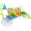 imageBaby Toys Rainbow Xylophone Musical Toy Piano Bridge Instrument with 6 Music Cards 8 Notes Ringing Bell and Drums