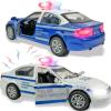 image2 Pack Metal Diecast NY Police Cars Pull Back Battery Powered with LED Headlights and Siren Sounds 132 Scale