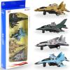 image4 Pack Diecast Fighter Jets Pullback Airplane Military Plane Toys Army Air Force Party Favors Kids Playset and Durable Diecast Metal Miniature Aircraft Models for Imaginative Play