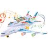 imageElectric Airplane Space Shuttle Carrier Transporter Bump and Go Kids Action Toy  Big Model Jumbo Jet with Flashing 3D Lights and Realistic Aircraft Plane Sounds