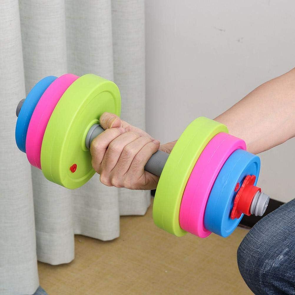 imageKids Workout Dumbbell Weights Set  Toddler Toy Gym Equipment for Pretend Play Lifting Exercise ampamp Fitness  Adjustable Fill with Sand or Water2 Pack