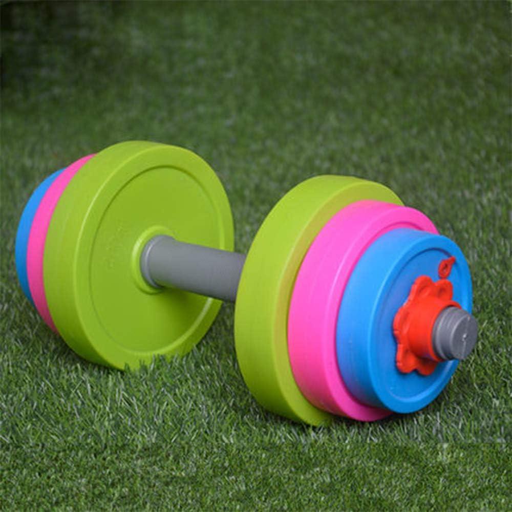 imageKids Workout Dumbbell Weights Set  Toddler Toy Gym Equipment for Pretend Play Lifting Exercise ampamp Fitness  Adjustable Fill with Sand or Water2 Pack