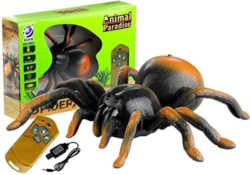 imageLiberty Imports RC Moving Tarantula Spider  Kids Wireless Remote Control Toy Great for Pranks and Halloween Decorations Realistic Scurrying Movement Glowing LED Eyes