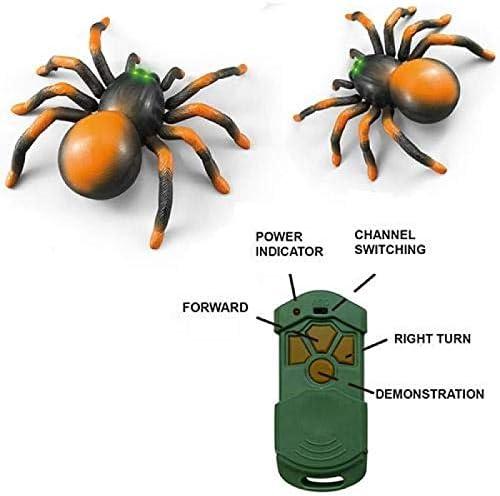 imageLiberty Imports RC Moving Tarantula Spider  Kids Wireless Remote Control Toy Great for Pranks and Halloween Decorations Realistic Scurrying Movement Glowing LED Eyes