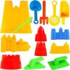 imageLiberty Imports 15Piece Sand Castle Building Kit  Ultimate Beach Toy Set with Large Bucket Rake Shovels Molds and More  Ideal for Kids Sand Play Beach Fun and Outdoor Activities