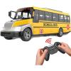 imageLiberty Imports RC School Bus  24Ghz Remote Control Toy Bus with LED Lights Rechargeable Electronic Vehicle for Kids