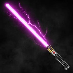 Liberty Imports LED Light Up Saber – Pink Retractable Toy Sword with FX Motion Sensitive Sound Effects for Kids & Adults Roleplay (29-Inches)