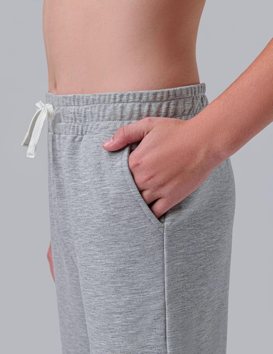 image3 Pack Boys Lightweight Jogger Pants Youth Athletic Sweatpants Kids Toddlers Clothes ApparelBlackCharcoalGray