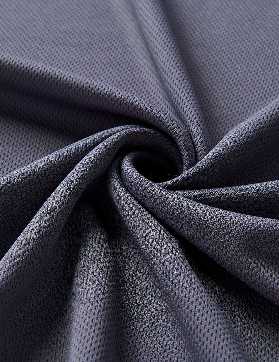 image3 Pack Mens Lightweight Short Sleeve Workout Hoodies Athletic Dry Fit Hooded T Shirts for Gym RunningNavyBlackDark Gray