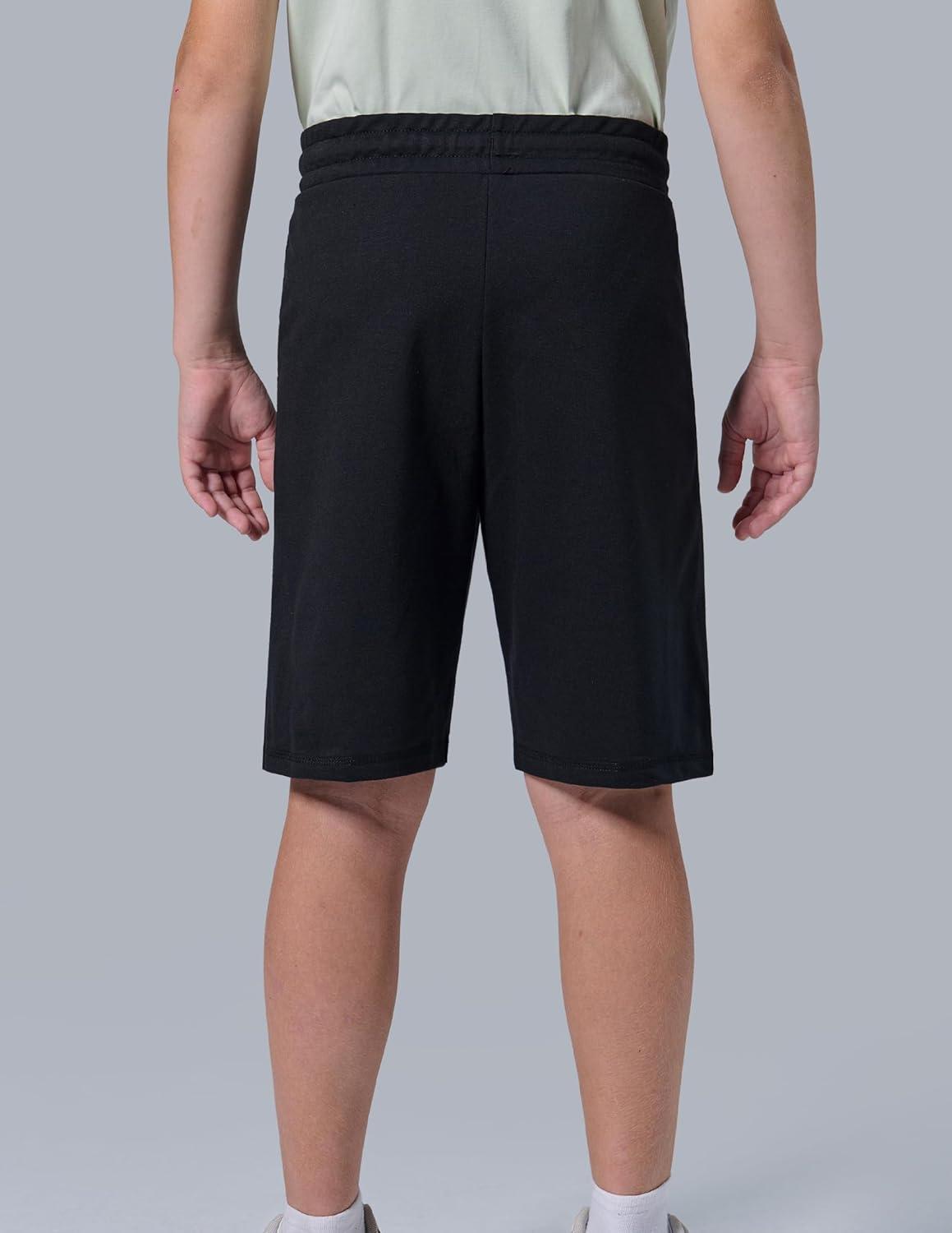 imageLiberty Pro 3 Pack Boys Pull On Jogger Shorts Youth Kids Casual Terry Sweat Shorts with Pockets DrawstringGrayNavyBlack