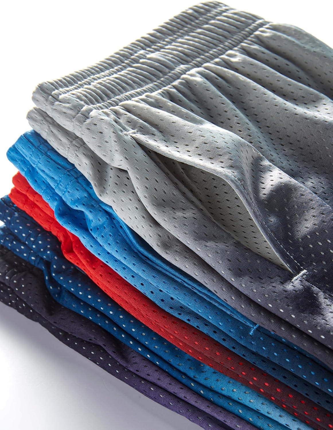imageLiberty Pro 5 Pack Mens Athletic Shorts 9quot Mesh Basketball Shorts Men Active Gym Shorts with PocketsGradient GrayBlueRedNavyBlack