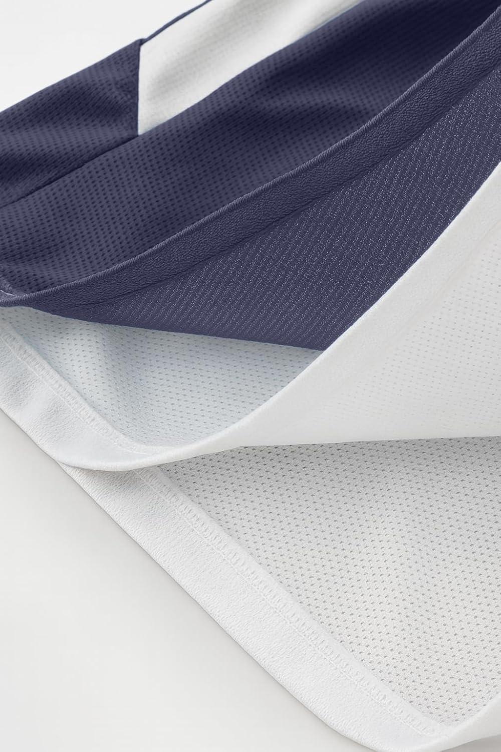 imageYouth Boys Reversible Mesh Performance Athletic Basketball Jerseys Blank Team Uniforms for Sports ScrimmageNavyWhite