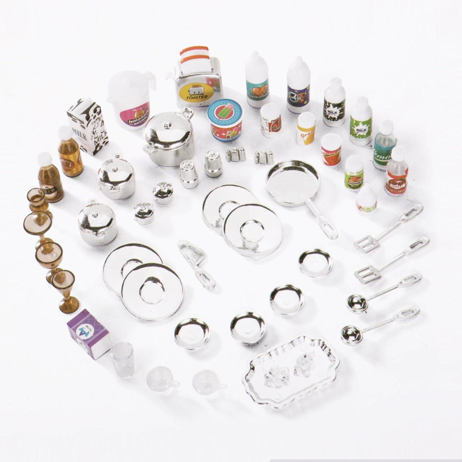 imageDoll Kitchen Playset for Kids My Modern Mini Kitchen House Furniture Pretend Play Toy Accessories Set with Realistic Lights ampamp Sounds for Toddlers Girls 5in1 Kitchen Set5in1 Kitchen Set