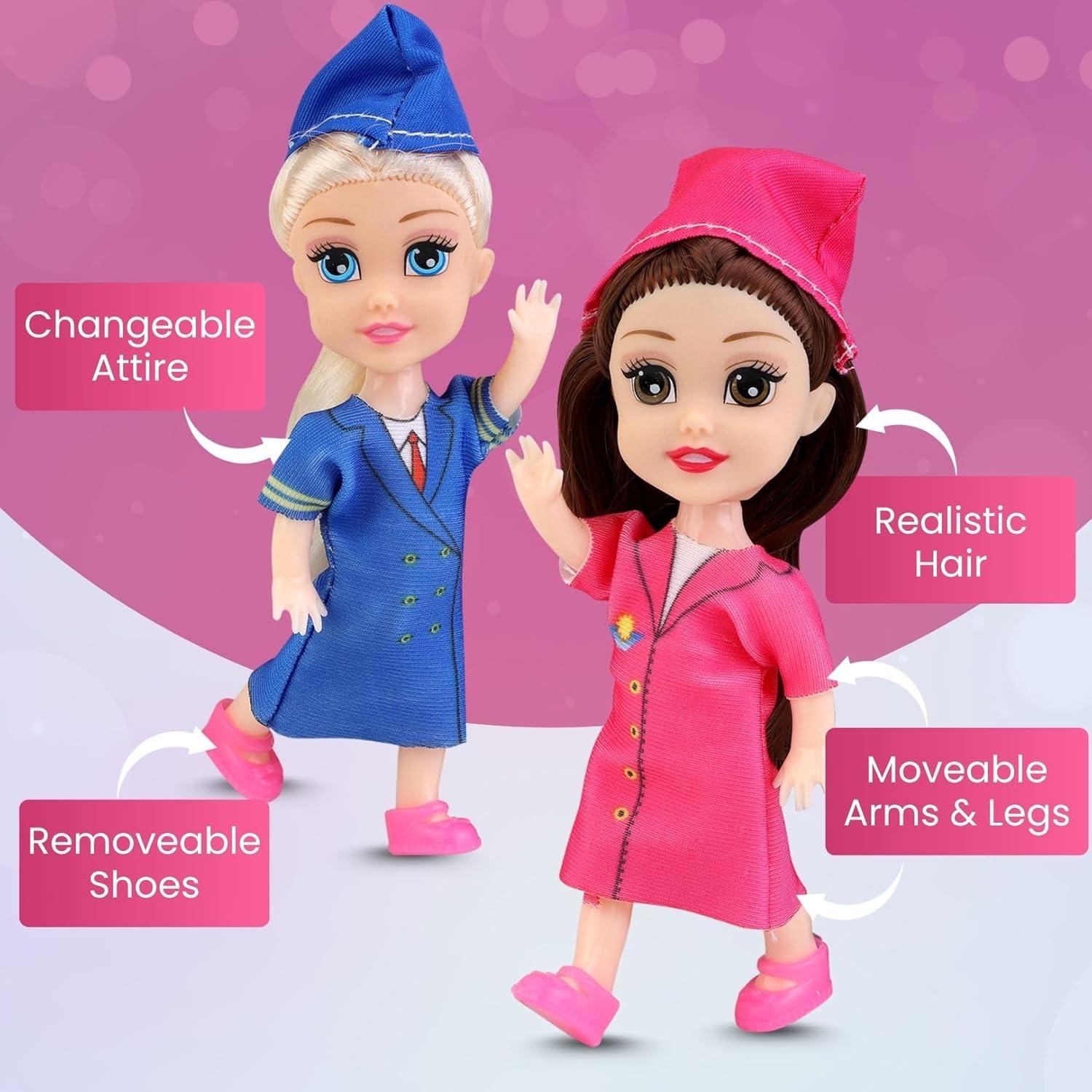 imageLiberty Imports Little Royal Princess Toddler Dolls with Dresses Girls Imaginative Pretend Play Small Dolls Party Favors Collection PrincessCareer