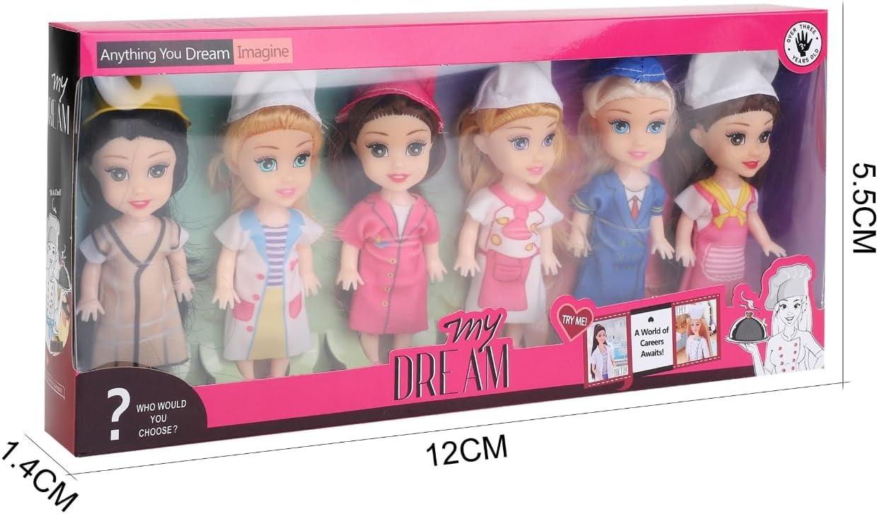 imageLiberty Imports Little Royal Princess Toddler Dolls with Dresses Girls Imaginative Pretend Play Small Dolls Party Favors Collection PrincessCareer