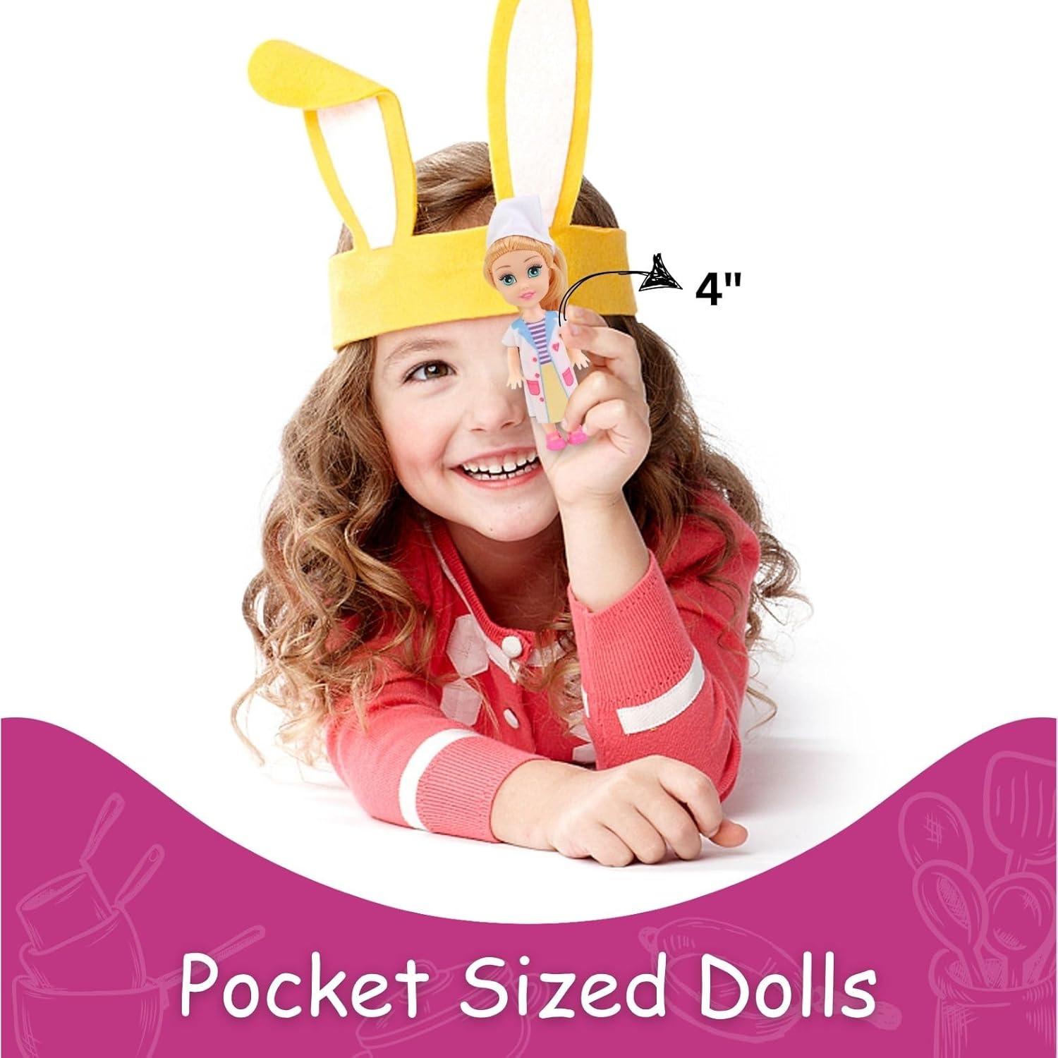 imageLiberty Imports Little Royal Princess Toddler Dolls with Dresses Girls Imaginative Pretend Play Small Dolls Party Favors Collection PrincessCareer