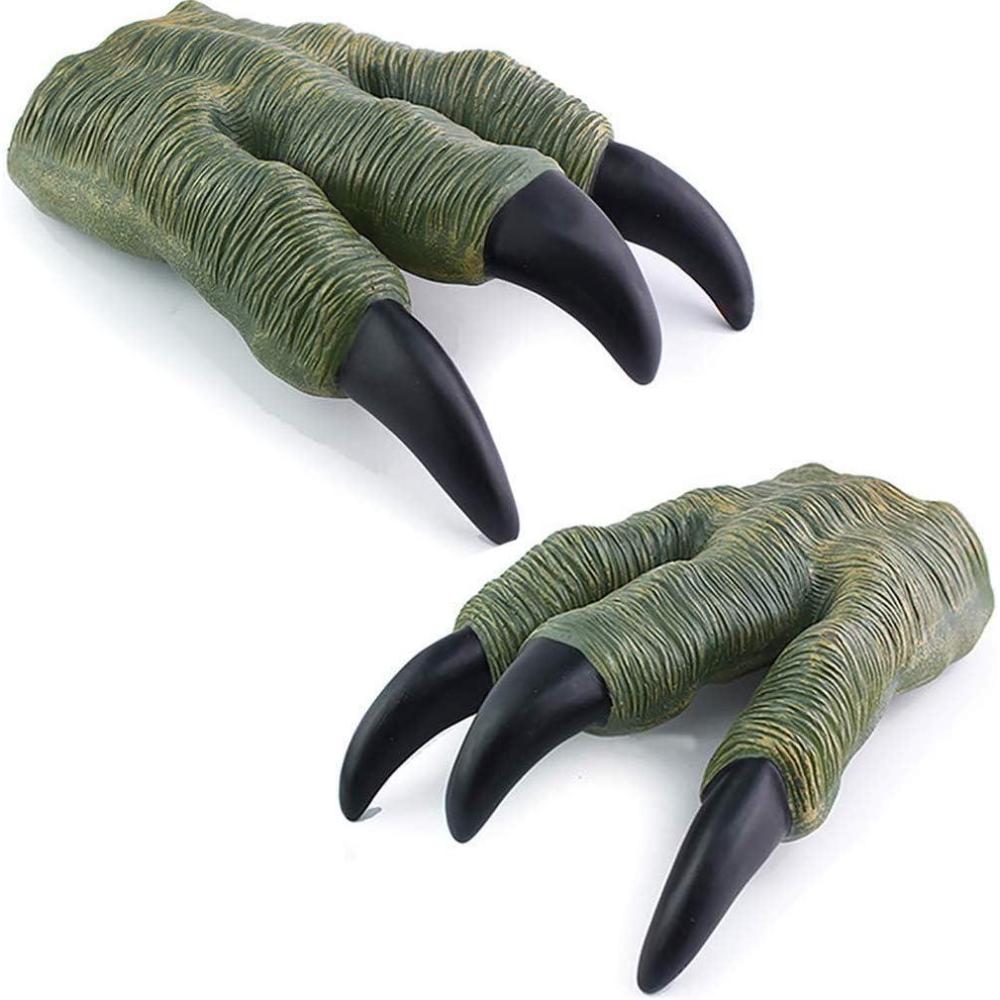 imageLiberty Imports 2 Pack Dinosaur Claws Toys Oversized Dino Velociraptor Rubber Realistic Jurassic Claws for Kids Cosplay Roleplay Costume Accessories