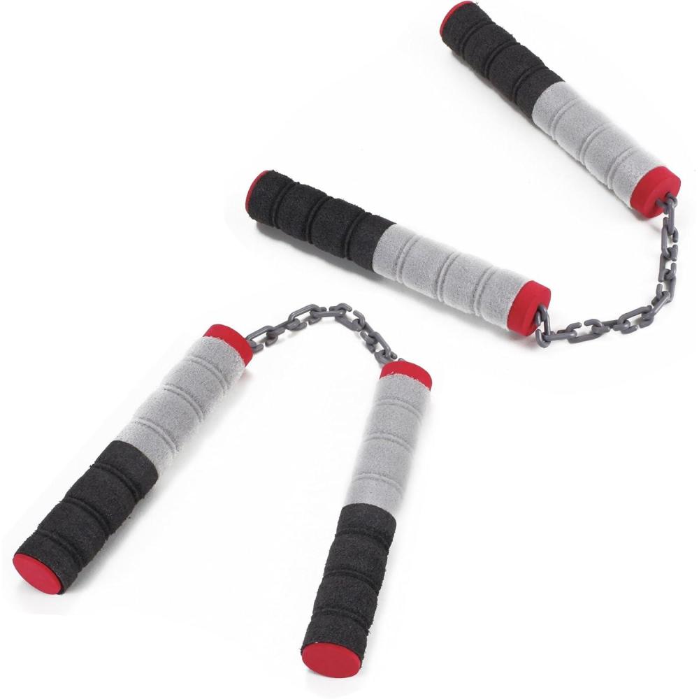 imageLiberty Imports Ninja Foam Nunchucks Sticks for Kids Pretend Role Play  Children Safe Soft Toy Weapons Props Costume Accessories 2 Pairs