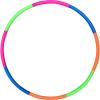imageKids Exercise Hoop Snap Together Detachable Adjustable Weight Size Plastic Toy Hoops  Spinning Rings for Sports Exercise Playing 32Inch