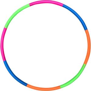 Kids Exercise Hoop, Snap Together Detachable Adjustable Weight Size Plastic Toy Hoops – Spinning Rings for Sports, Exercise, Playing, 32-Inch