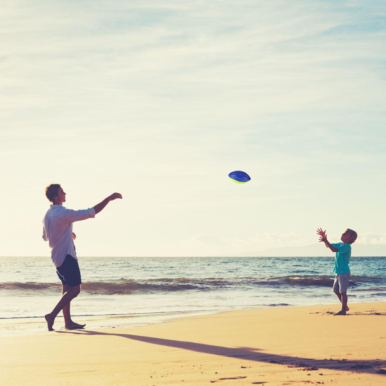 image85quot Foam Spiral Football PU Coated High Density Soft Balls Set of 3 for Kids Sports Training Practice Indoor Outdoor Play