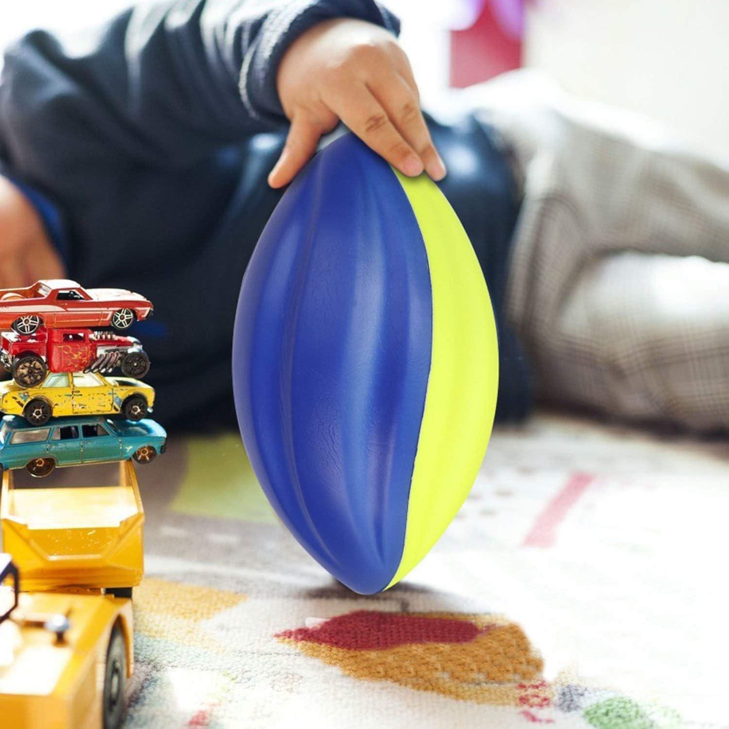 image85quot Foam Spiral Football PU Coated High Density Soft Balls Set of 3 for Kids Sports Training Practice Indoor Outdoor Play