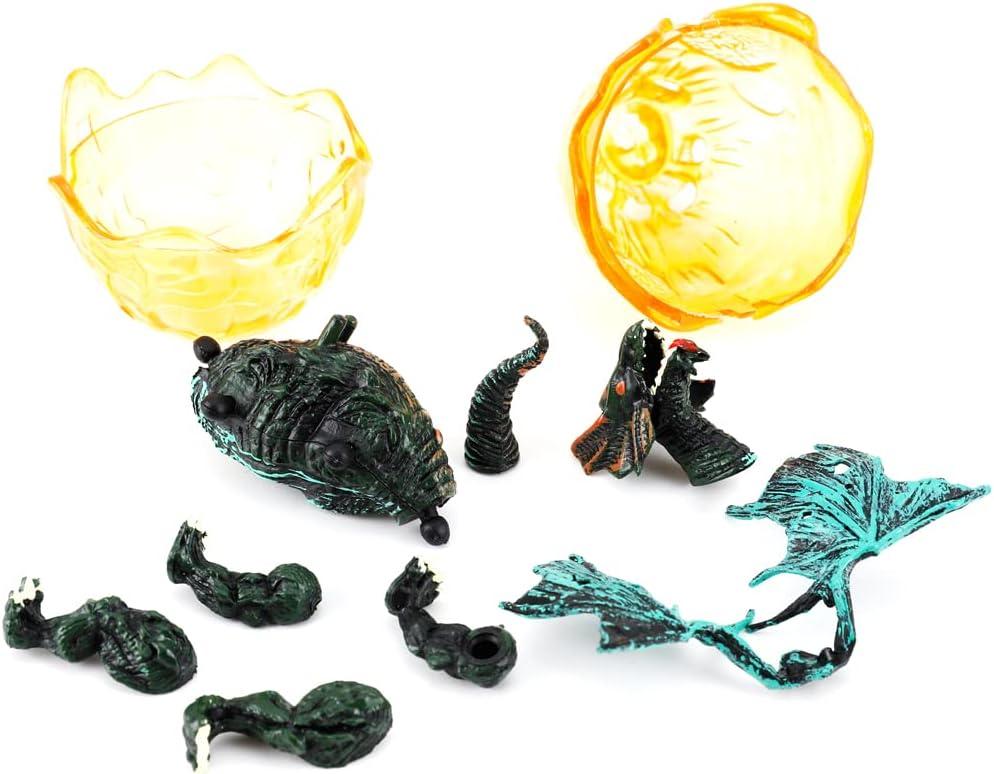 imageLiberty Imports 12 Pack Deluxe 3D Action Figures Realistic Figurine Puzzles in Jurassic Hatching Eggs Ideal Kids Toy Party Favors Bulk Supplies Dragons