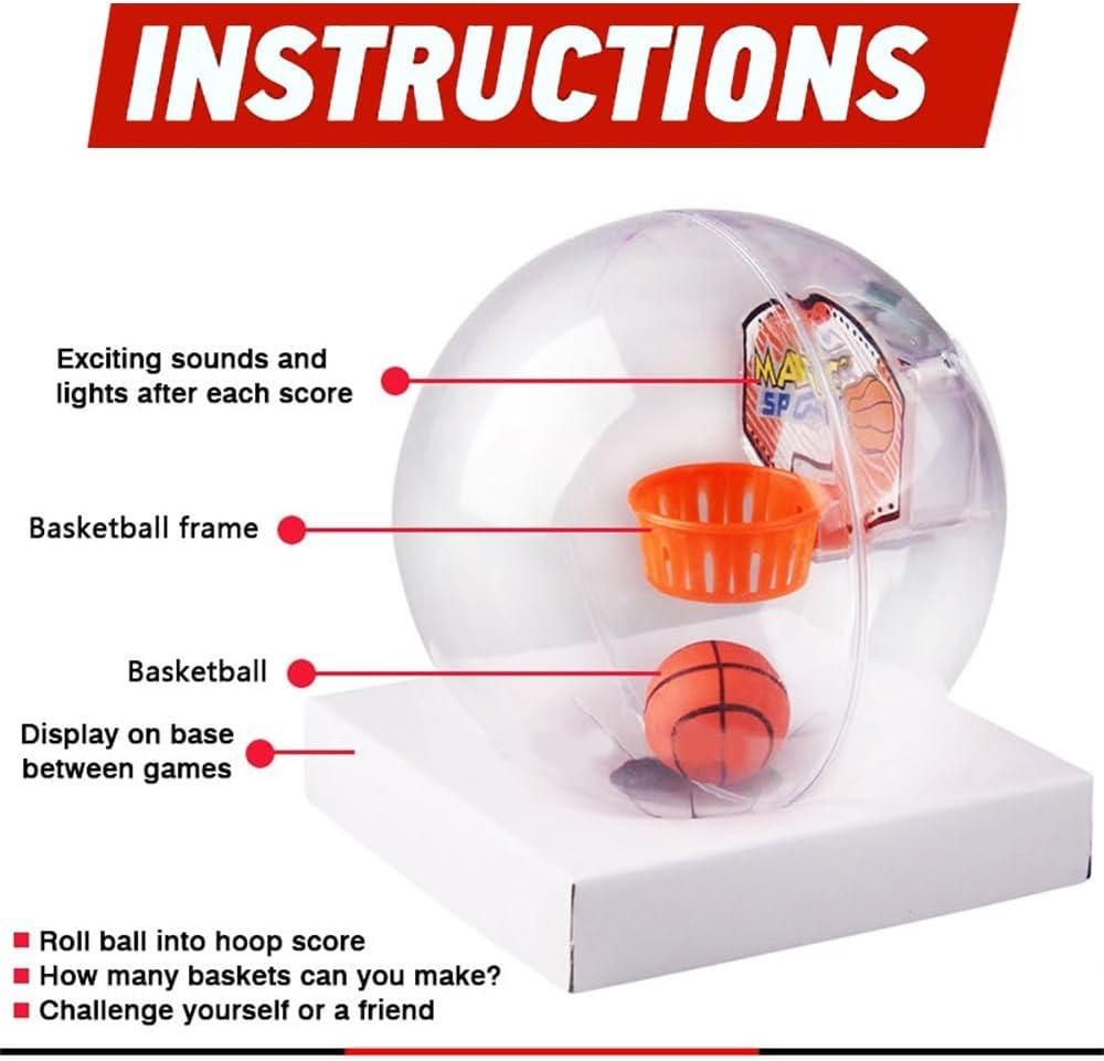 imageLiberty Imports 12 Pack Mini Basketball Electronic Handheld Shoot ampamp Score Hoop Game with LED Lights ampamp Sounds Bulk Toys Birthday Party Favors Prizes for Kids Adults