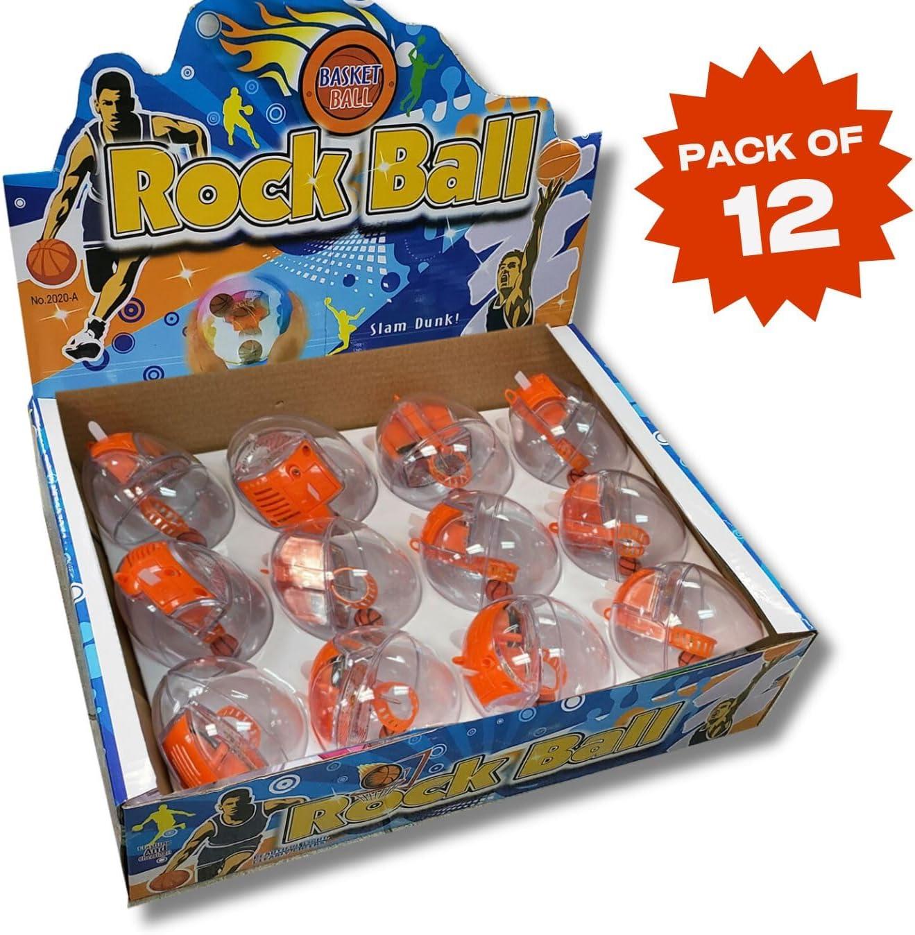 imageLiberty Imports 12 Pack Mini Basketball Electronic Handheld Shoot ampamp Score Hoop Game with LED Lights ampamp Sounds Bulk Toys Birthday Party Favors Prizes for Kids Adults