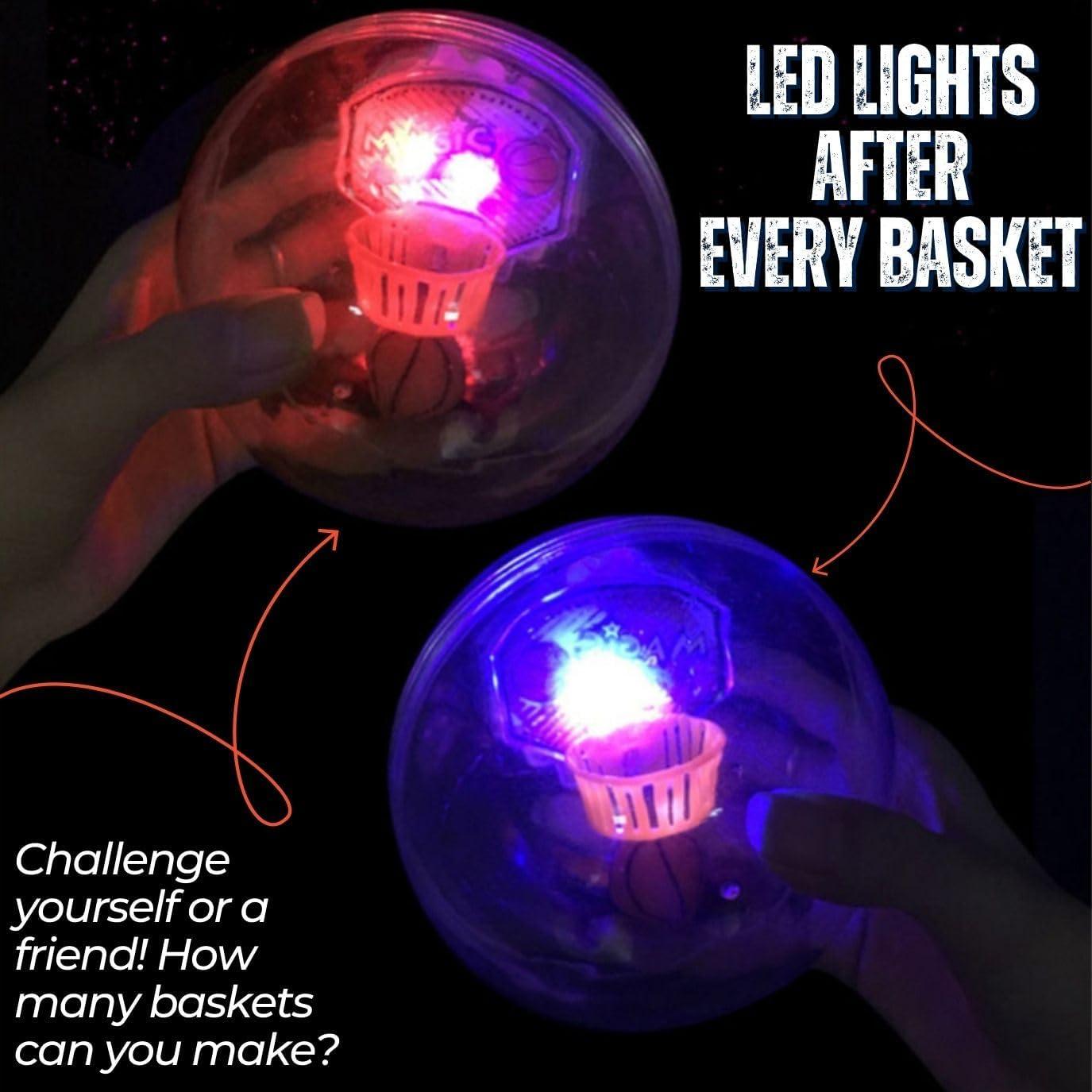 imageLiberty Imports 12 Pack Mini Basketball Electronic Handheld Shoot ampamp Score Hoop Game with LED Lights ampamp Sounds Bulk Toys Birthday Party Favors Prizes for Kids Adults