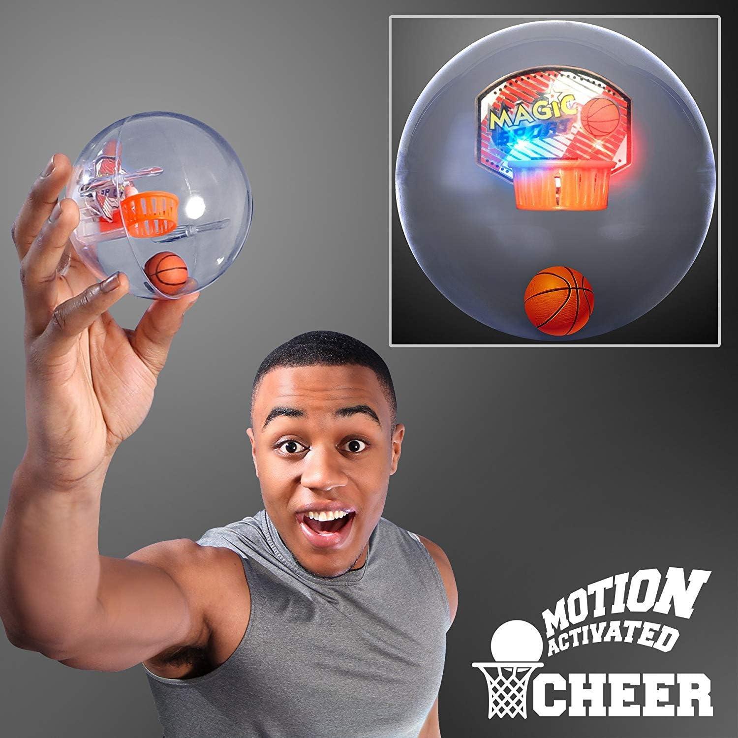 imageLiberty Imports 12 Pack Mini Basketball Electronic Handheld Shoot ampamp Score Hoop Game with LED Lights ampamp Sounds Bulk Toys Birthday Party Favors Prizes for Kids Adults