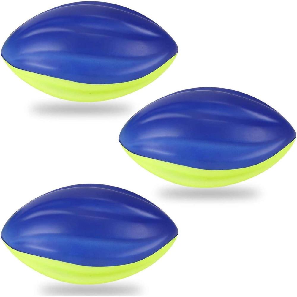 image85quot Foam Spiral Football PU Coated High Density Soft Balls Set of 3 for Kids Sports Training Practice Indoor Outdoor Play