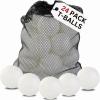 imageLiberty Imports 24 Pack Toddler ampamp Little Kids Replacement T Balls 25quot Plastic Baseballs with Durable Mesh Bag  2 Dozen Practice Toy Balls for Softball and Baseball Training