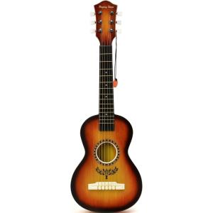 23″ Acoustic Guitar, Kids 6 String Toy Guitar – Realistic Steel Strings – Beginner Practice First Musical Instrument for Children, Toddlers (Cherry Sunburst)(Amber)