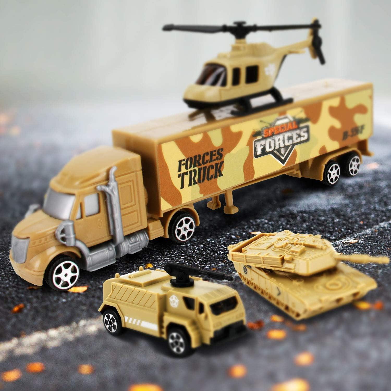 image12 PCS Military Plastic Army Men Vehicles Toy Playset  Includes Stealth Bomber Tanks Helicopter Fighter Jets and More for Kids Boys