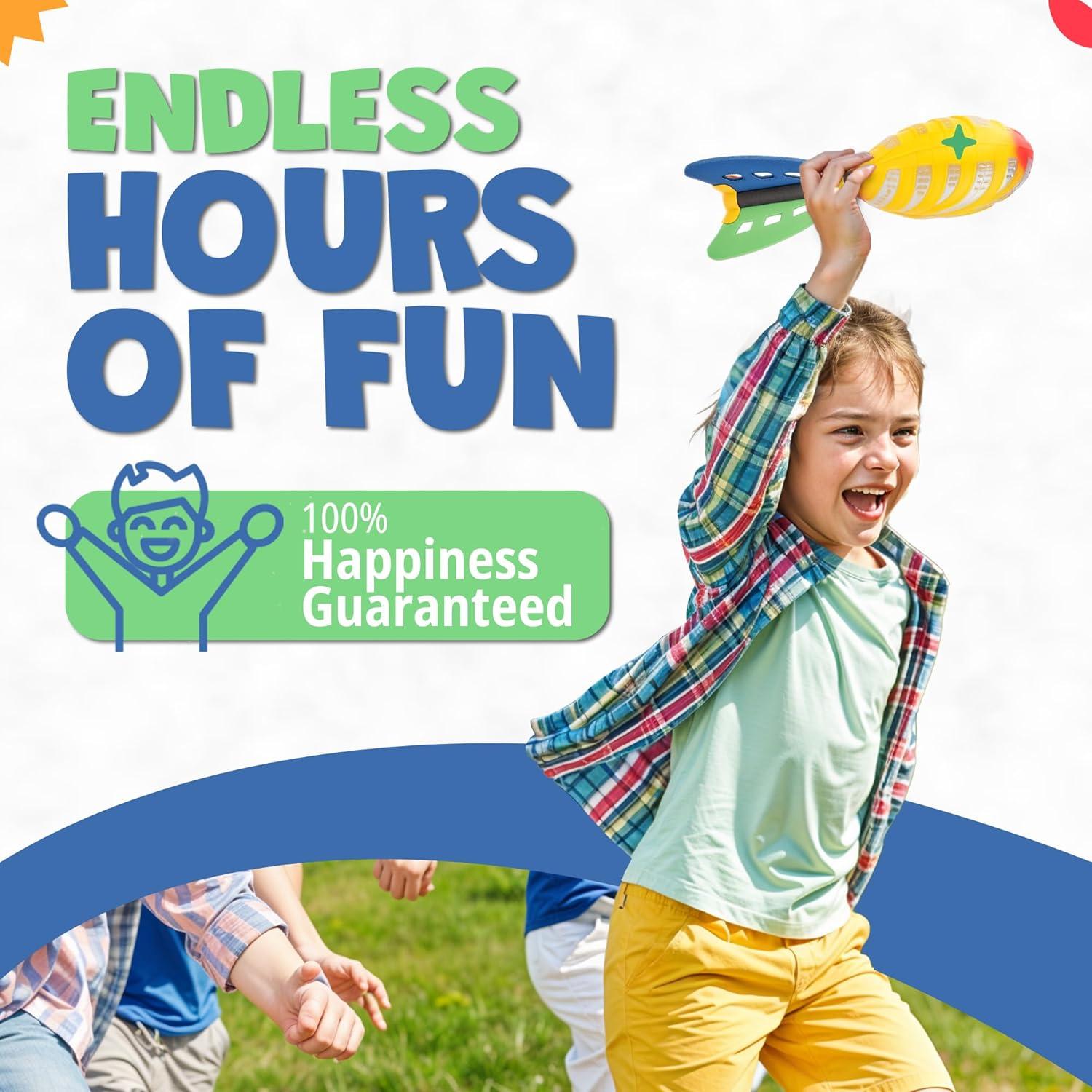 image12 Pack Flying Foam Foam Missile Footballs with Tails Sports Aero Pocket Flyers Toys for Kids Outdoor Backyard Activities Games Party Favors 9 Inches