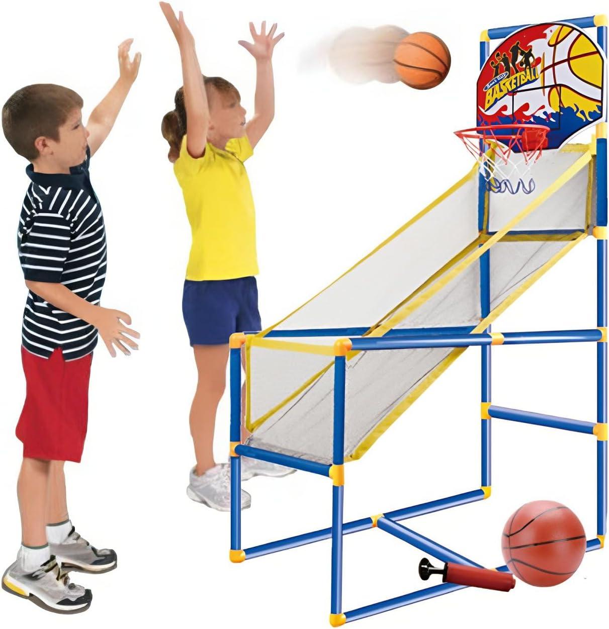 imageLiberty Imports Kids Arcade Basketball Hoop Shot Game Set Indoor Sports Shooting System with Mini Hoop Inflatable Ball and Pump