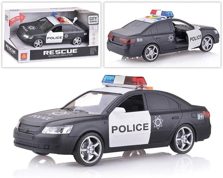 imageLiberty Imports Toy Police Car with Light ampamp Sounds  Friction Powered Plastic Patrol Cop Play Vehicle with Openable Doors for Kids