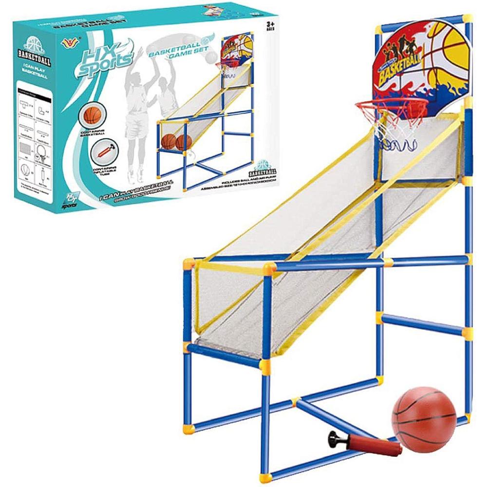 imageLiberty Imports Kids Arcade Basketball Hoop Shot Game Set Indoor Sports Shooting System with Mini Hoop Inflatable Ball and Pump