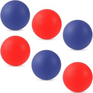 Liberty Imports 6 PCS Replacement Trackball Sport Chuck and Catch Ball Lacrosse Plastic Lightweight Balls Toy for Classic Outdoor Launch Games