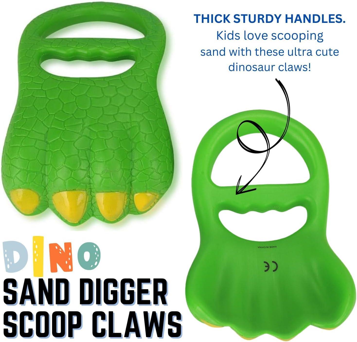 imageLiberty Imports 13 PCS Beach Sand Toys Dinosaur Claw Hand Scoop Play Set with Bucket Shovel Tools Animal and Castle Sand Molds Beach Sandbox Toys for Toddlers ampamp Kids